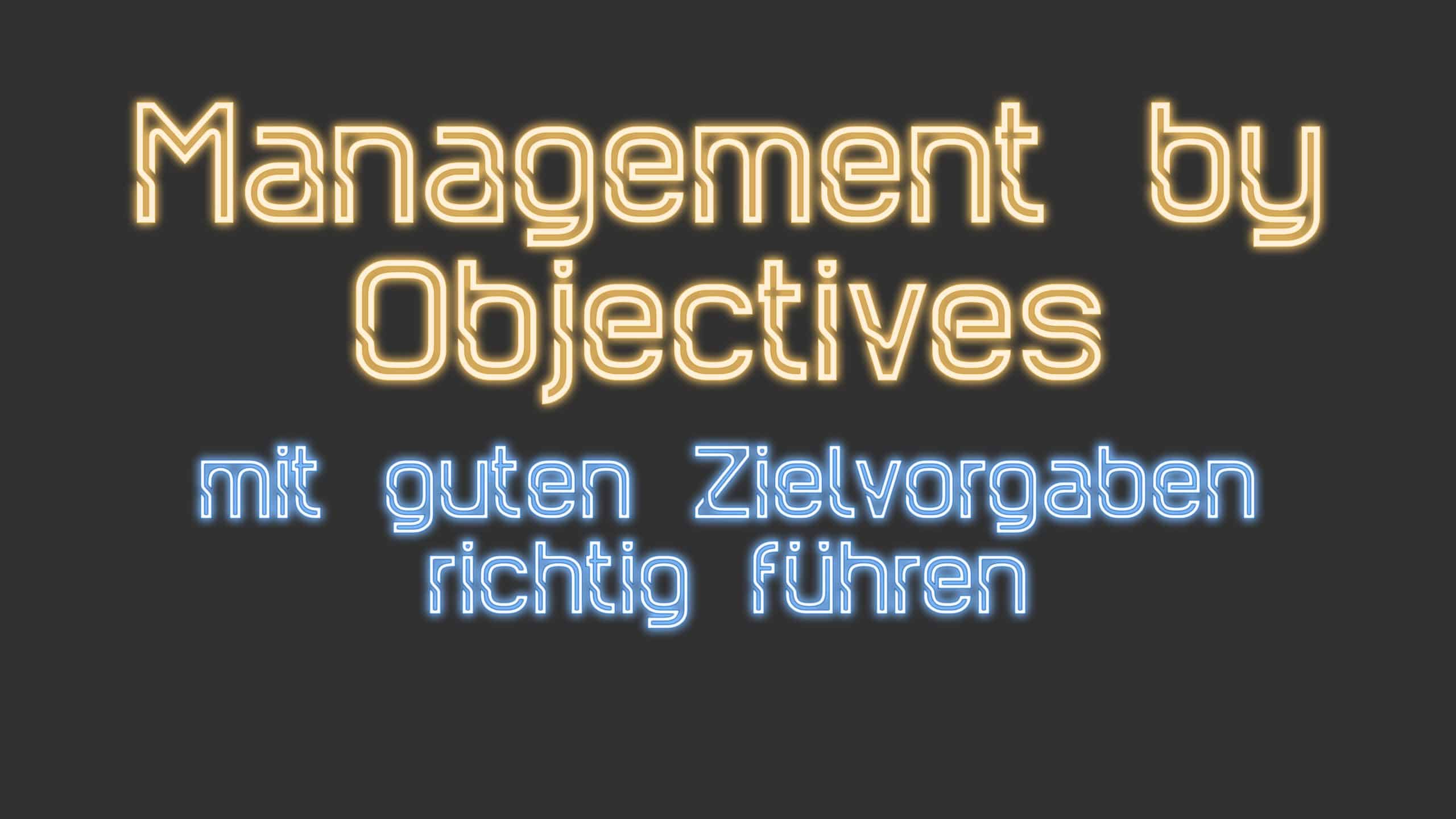 Grafik zu Management by Objectives
