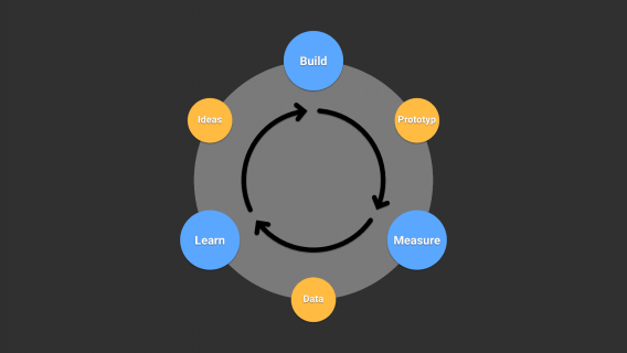 Grafik zur Build Measure Learn Loop