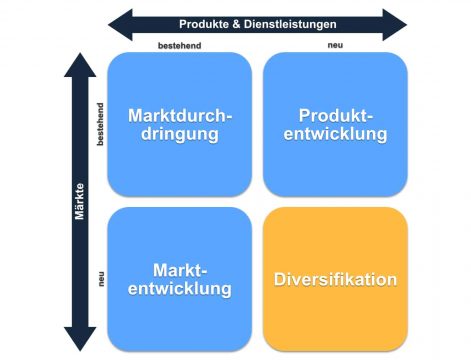 Diversifikation in der Produkt Markt Matrix