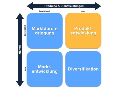 Produktentwicklung in der Produkt Markt Matrix